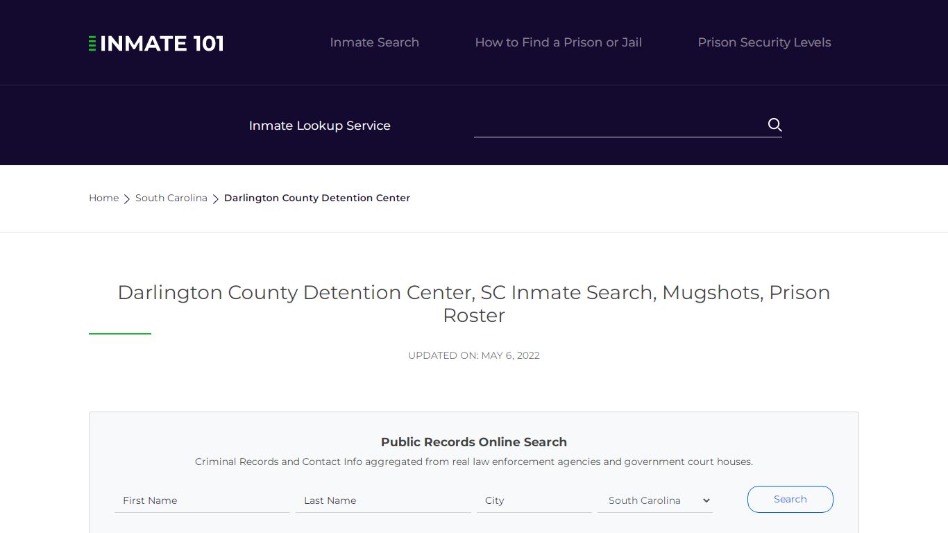 Darlington County Detention Center, SC Inmate Search ...